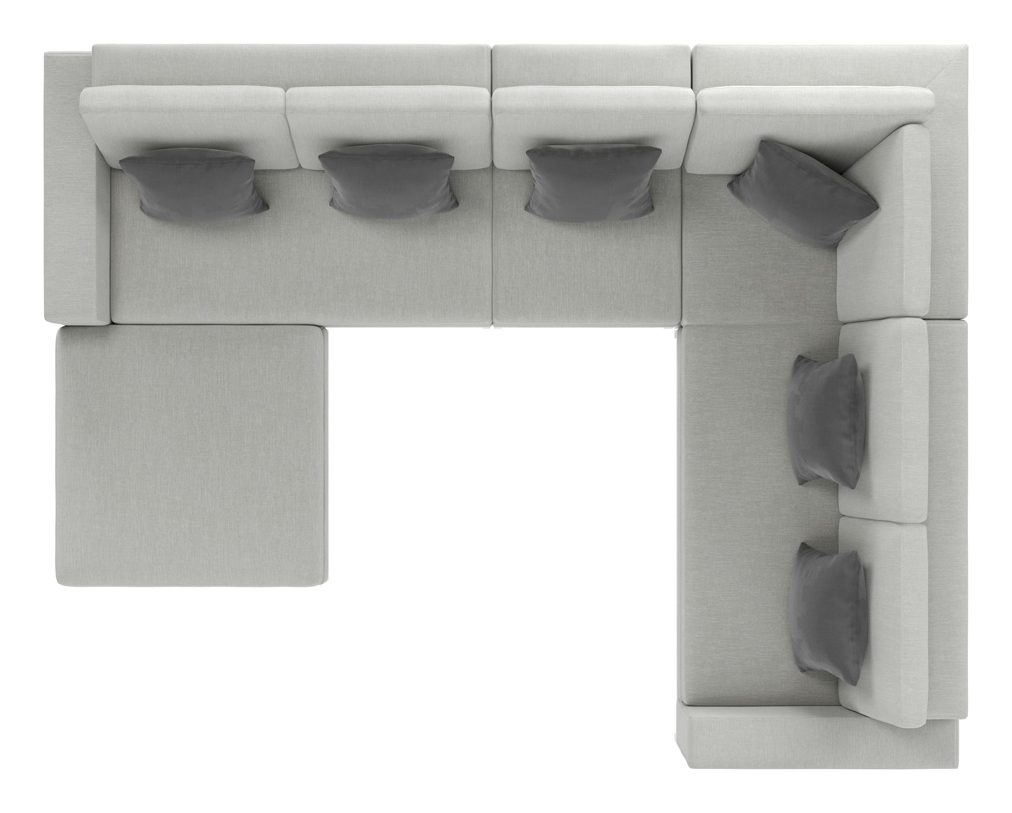 Corona del Mar Modular Sectional Set Gray