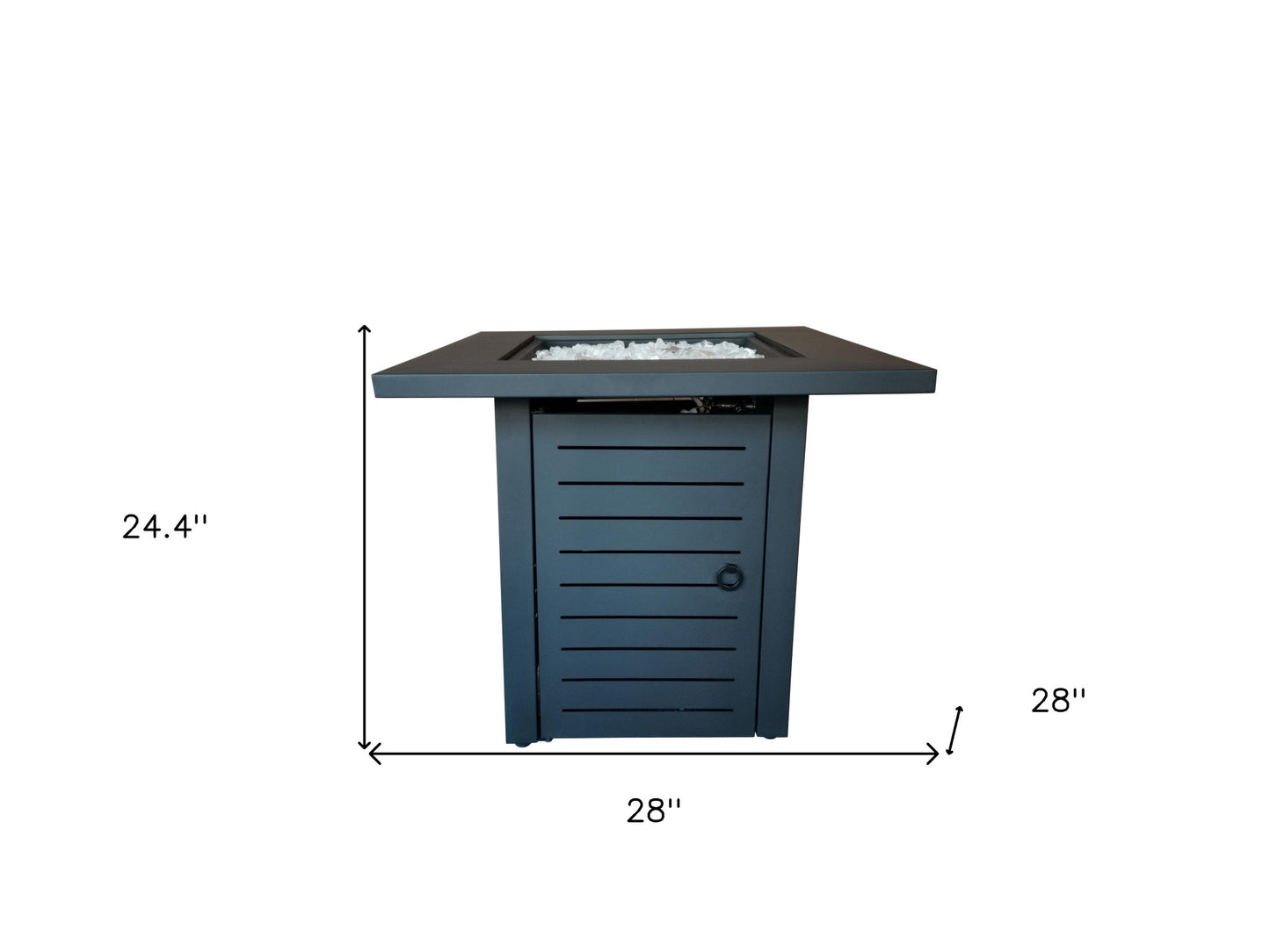 Slatted Metal Fire Pit
