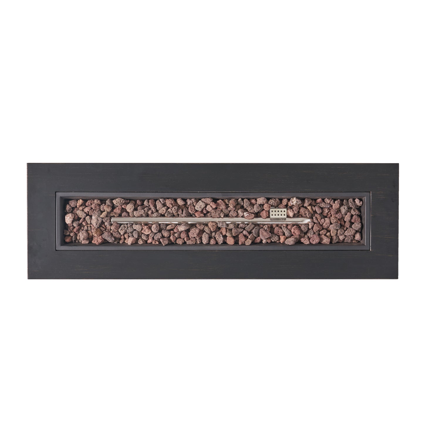 Rectangular Iron Propane Fire Pit With Tank Holder