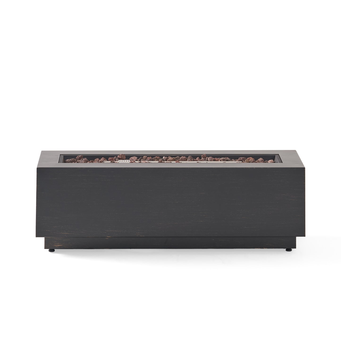 Rectangular Iron Propane Fire Pit With Tank Holder