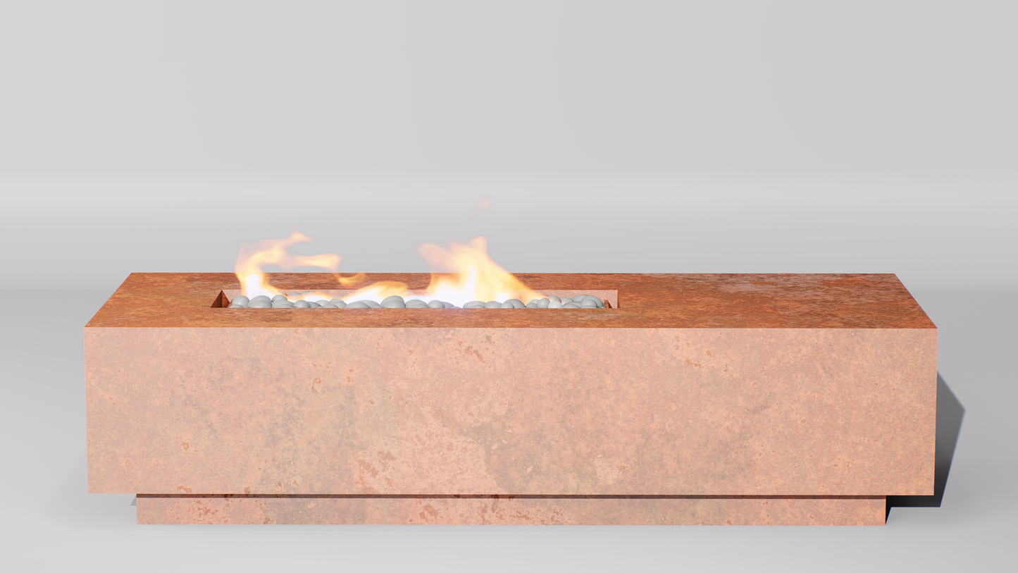 Pyre-T 60"x24" Rusted Steel