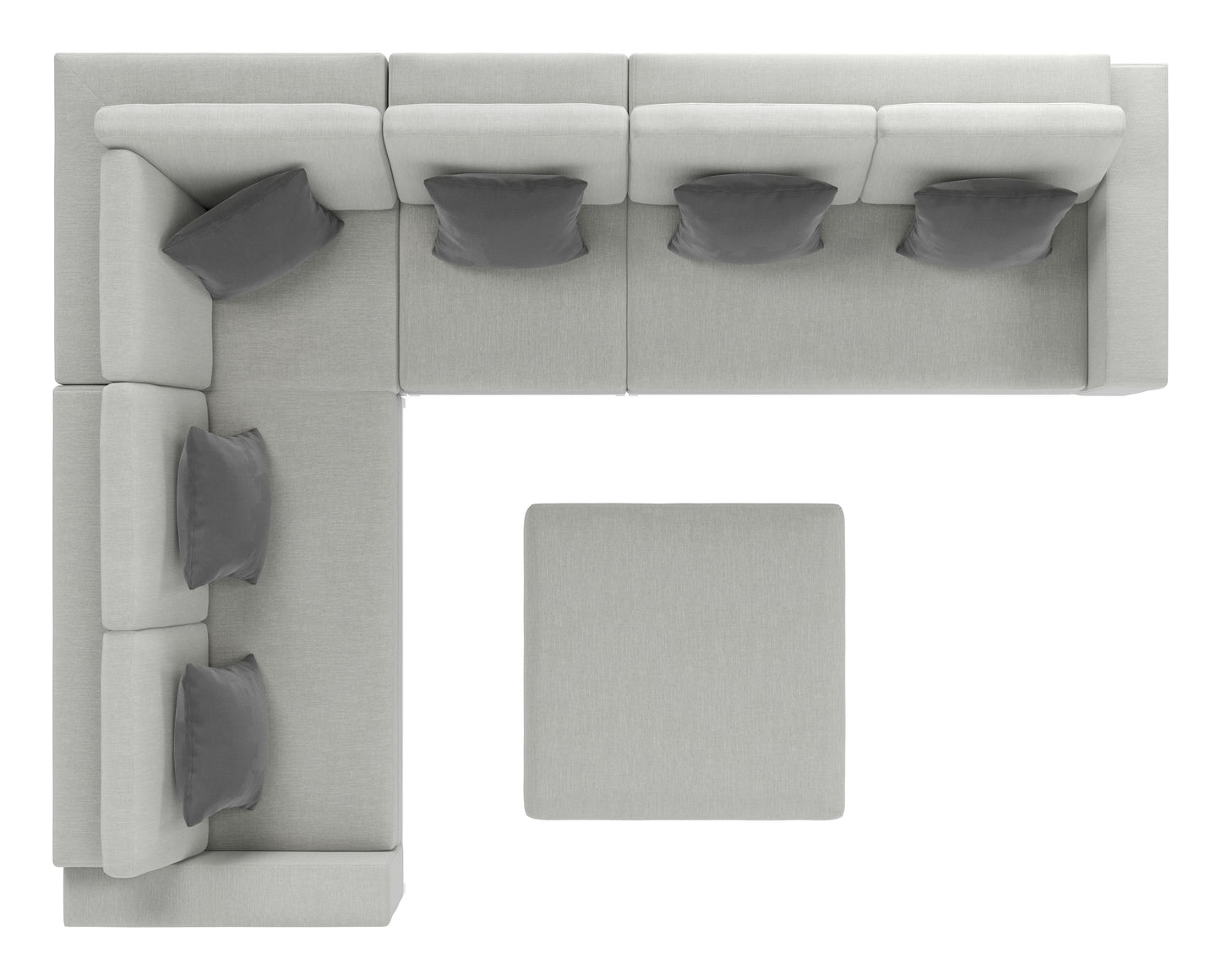 Corona del Mar Modular Sectional Set Gray