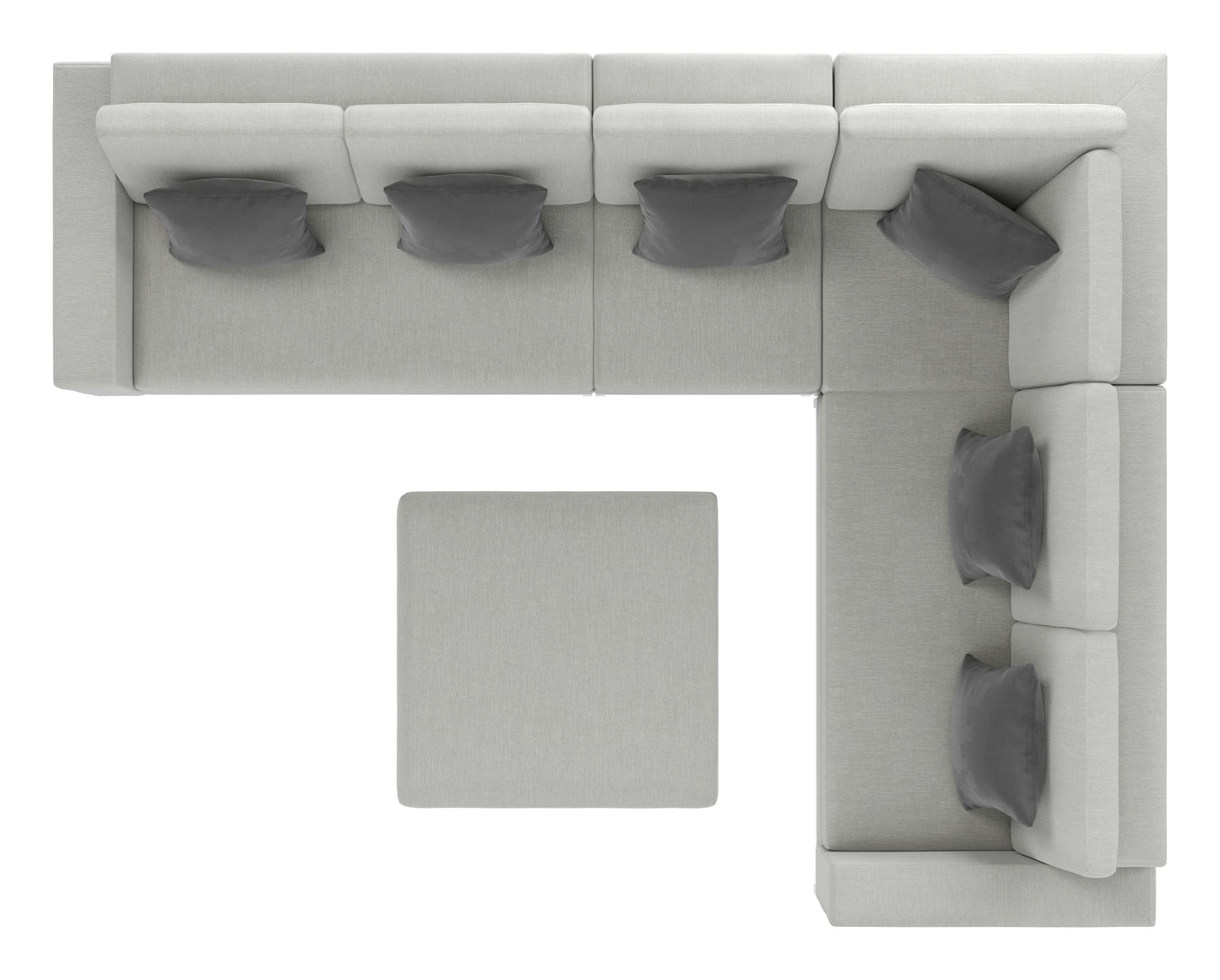 Corona del Mar Modular Sectional Set Gray