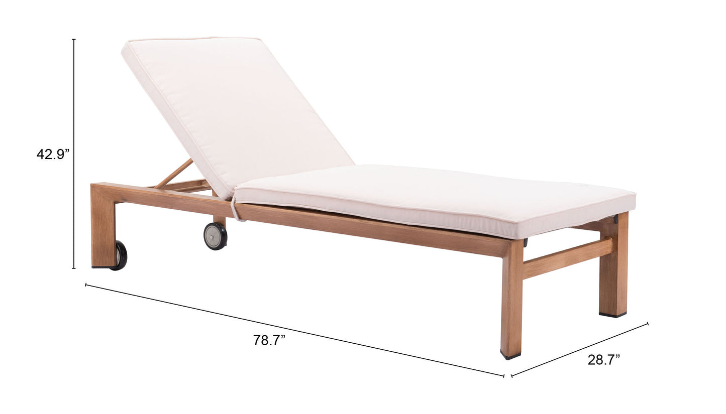 Cozumel Lounge Chair Beige & Natural