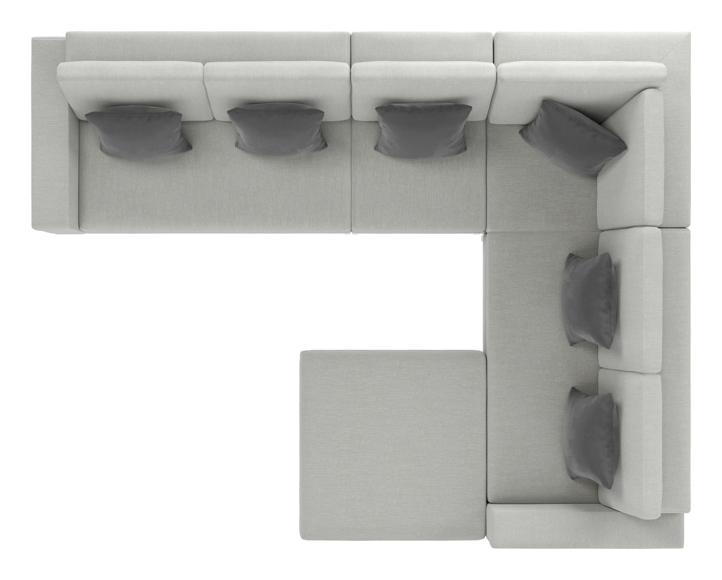 Corona del Mar Modular Sectional Set Gray