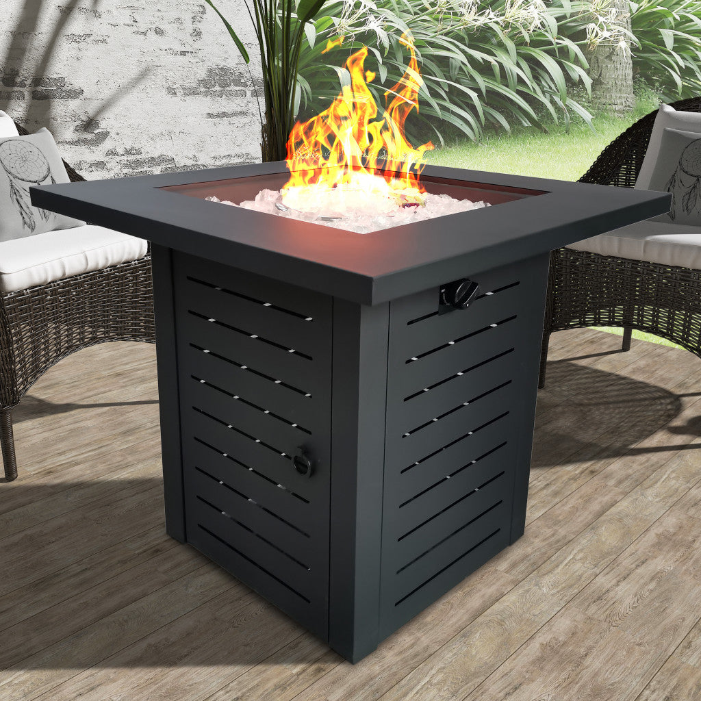 Slatted Metal Fire Pit