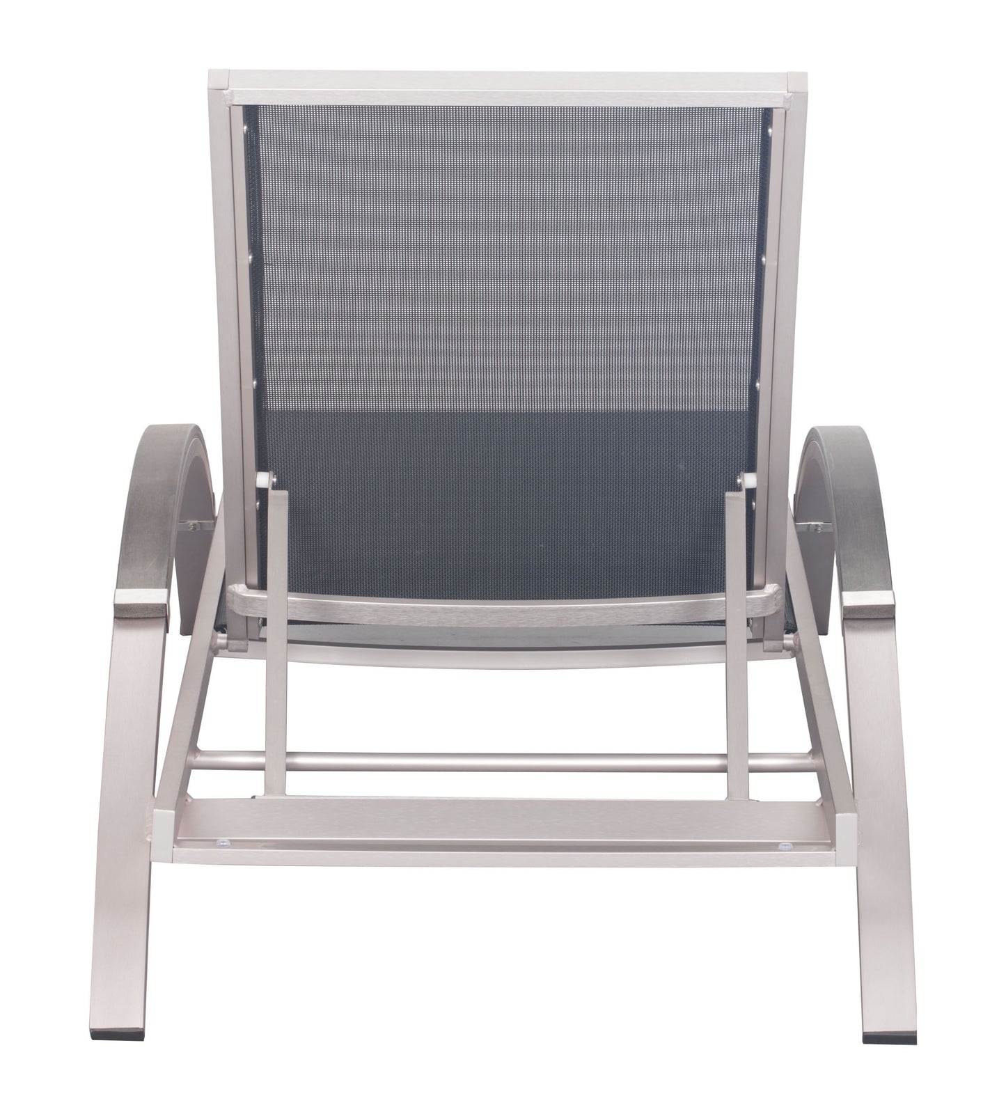 Metropolitan Chaise Lounge Gray & Silver