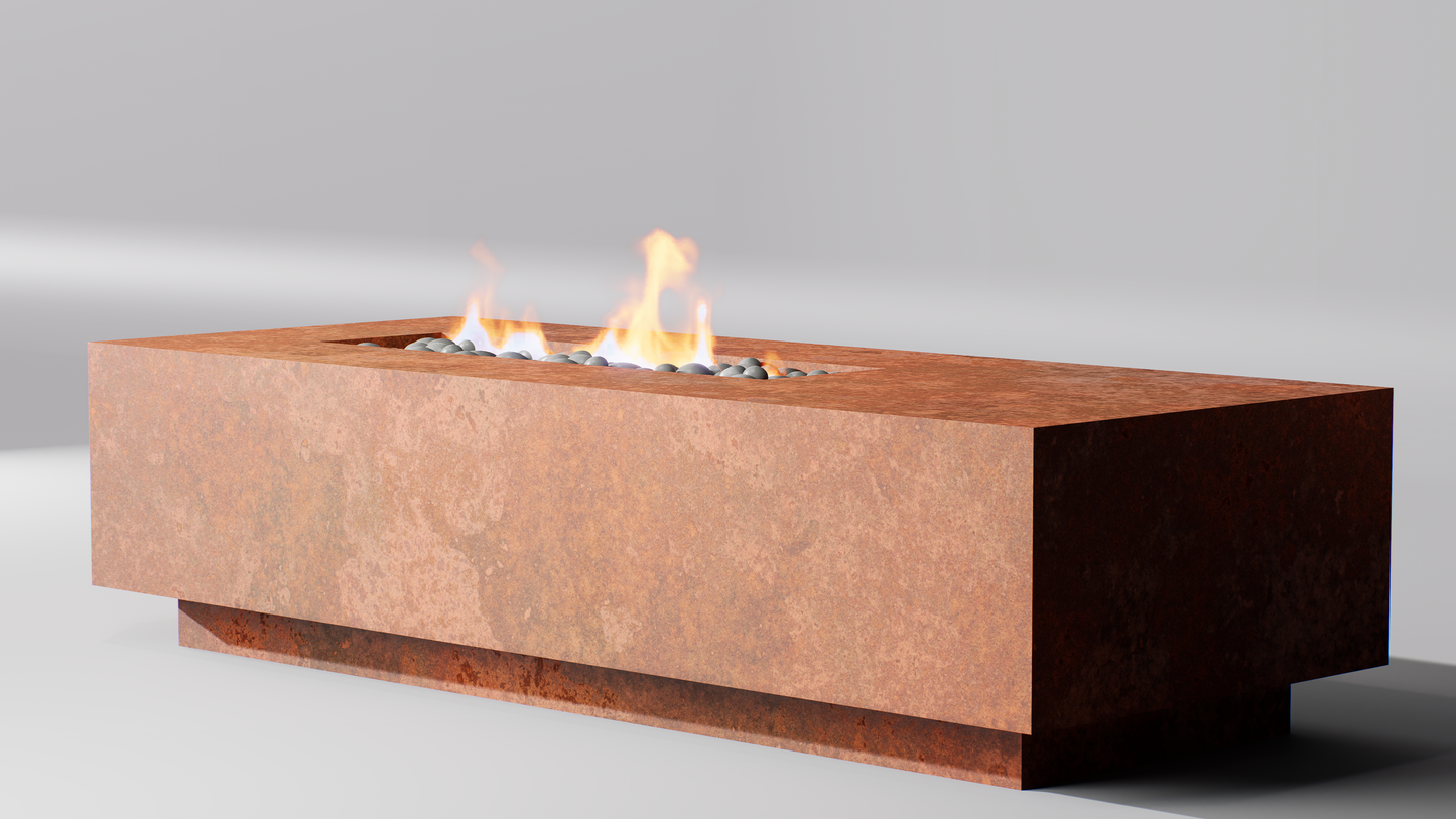 Pyre-T 60"x24" Rusted Steel